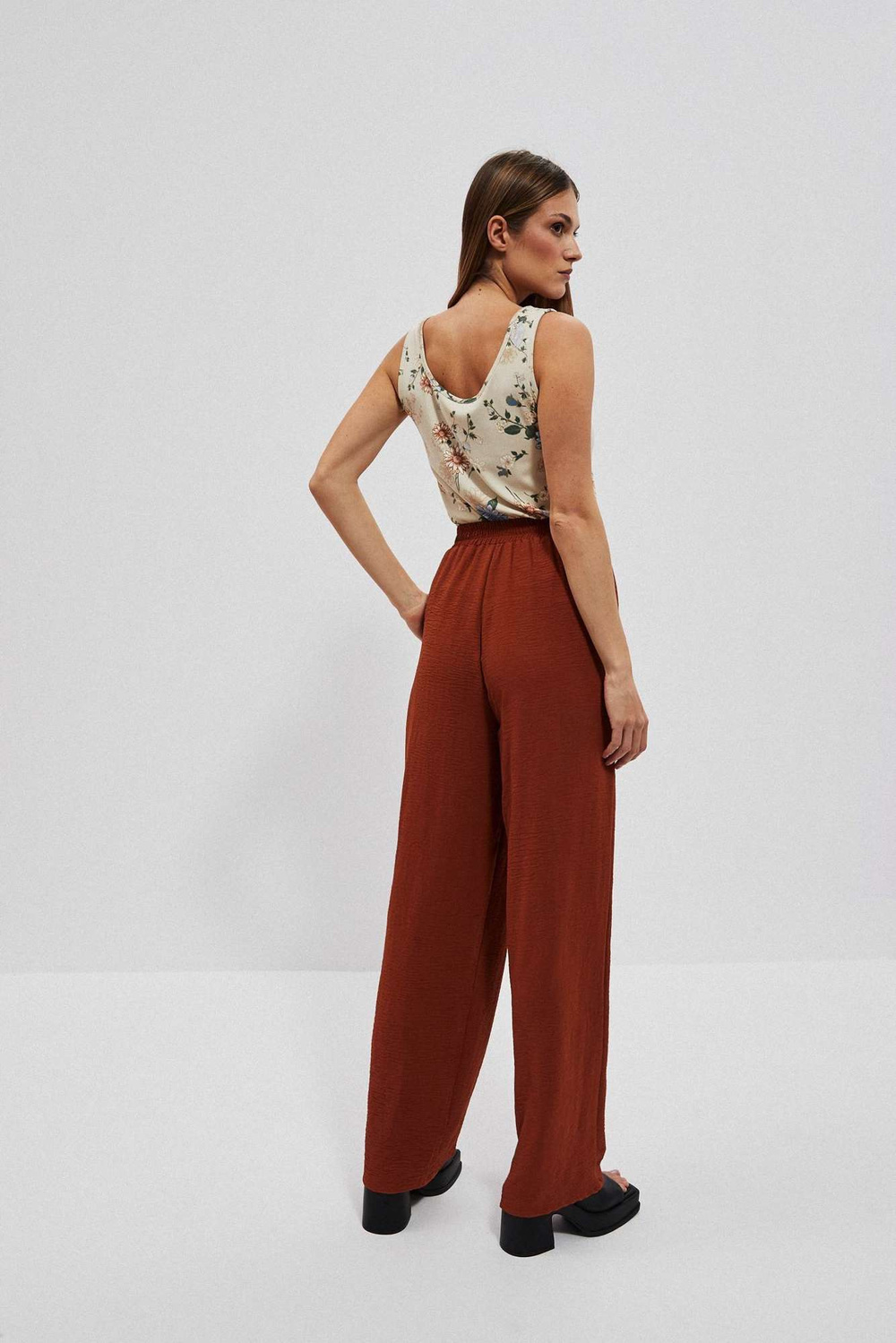 Marisse Women's Trousers L-Sp-4013 Brown