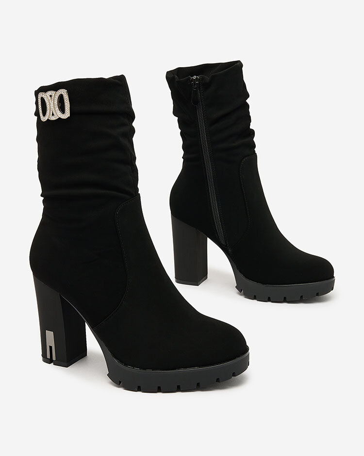 Resti Matte Black Women&#039;s Beroled Stiletto Boots