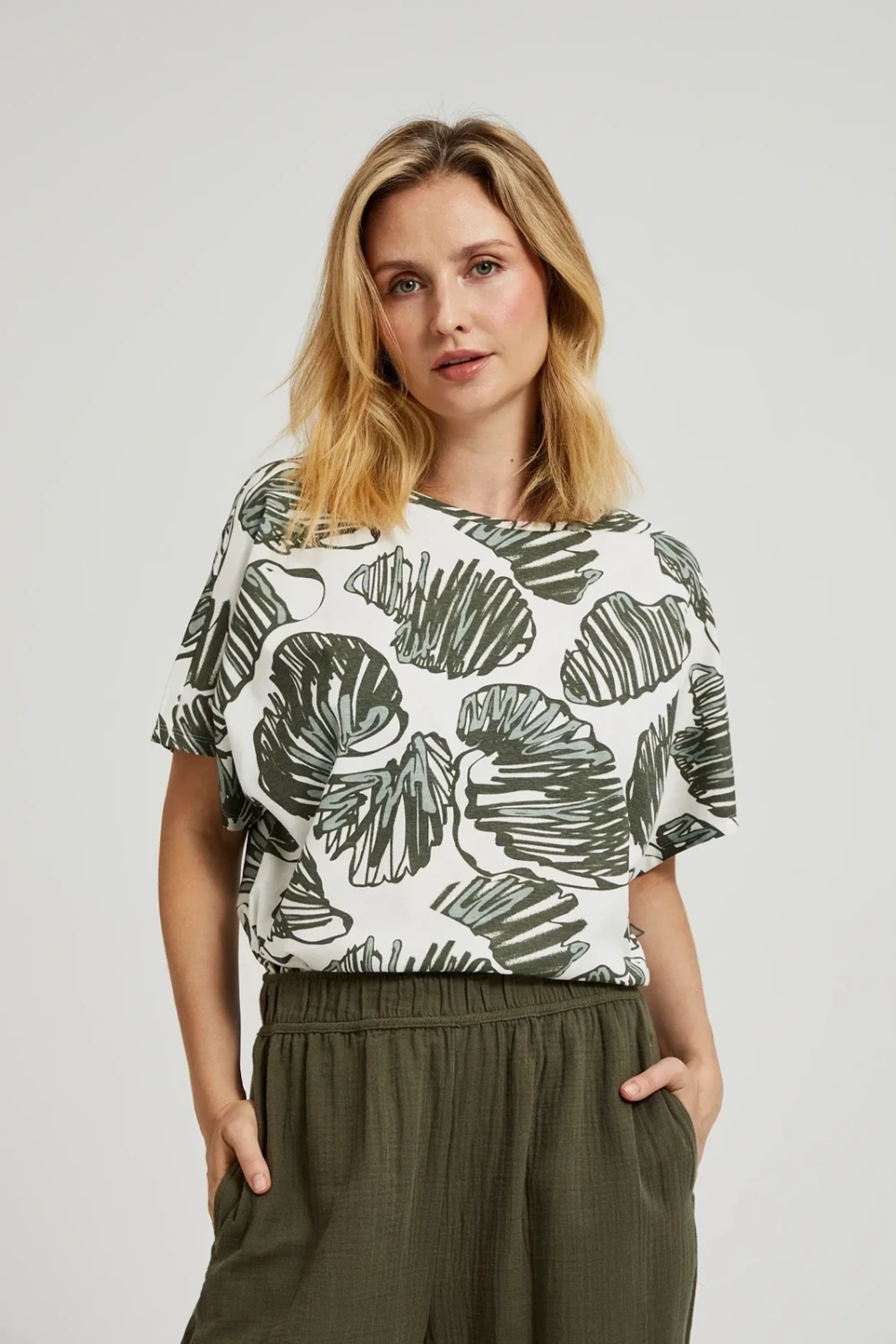 Marisse Women's Blouse L-Ts-4409 D.Brown