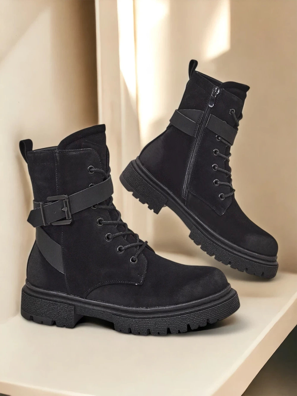 Resti Black women&#039;s worker-style ankle boots Miros