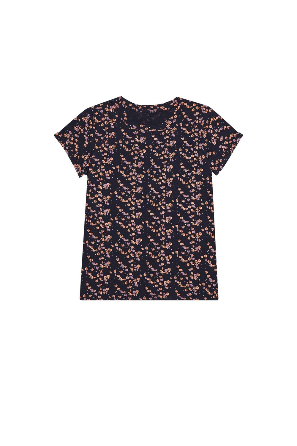 Blouse with a small floral print