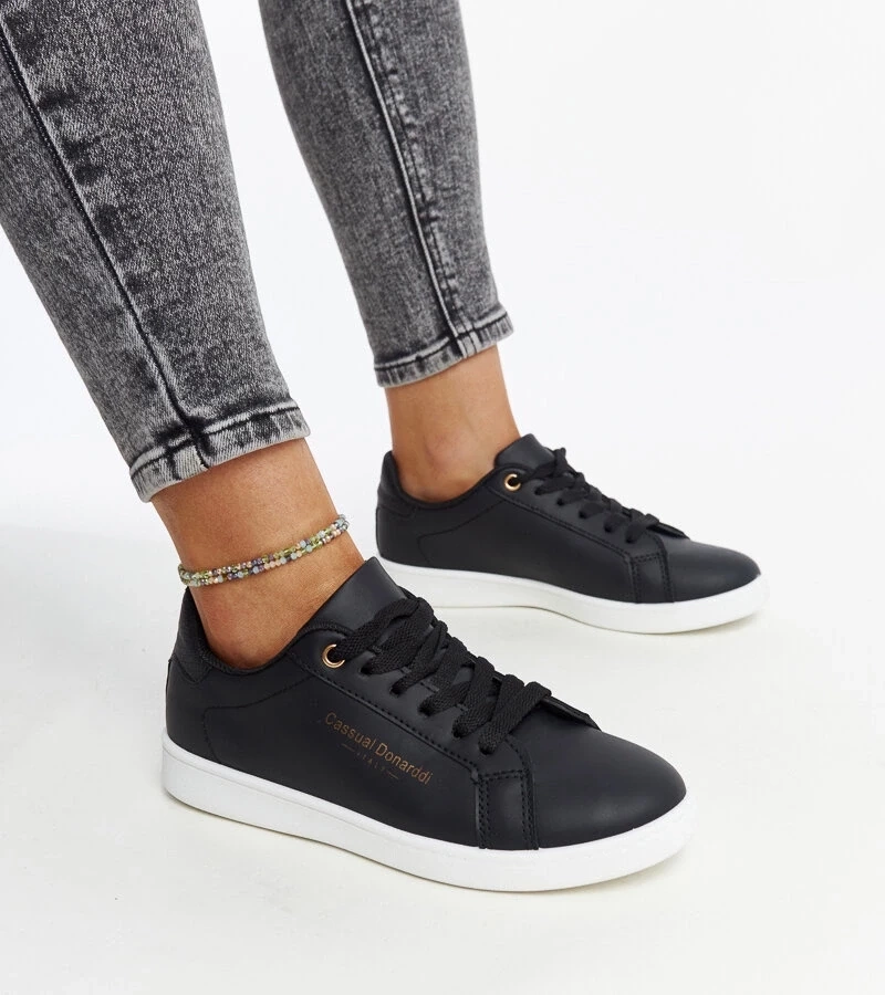 Gemre Adidași negri din piele ecologică Furat