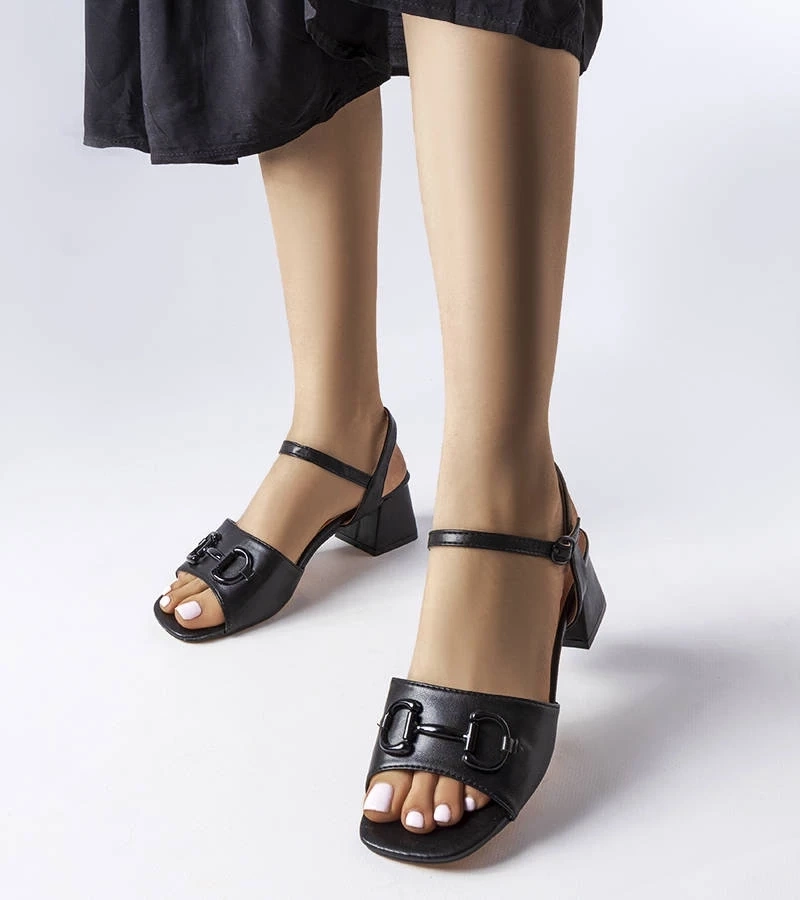 Gemre Sandale stiletto Duhamel negre