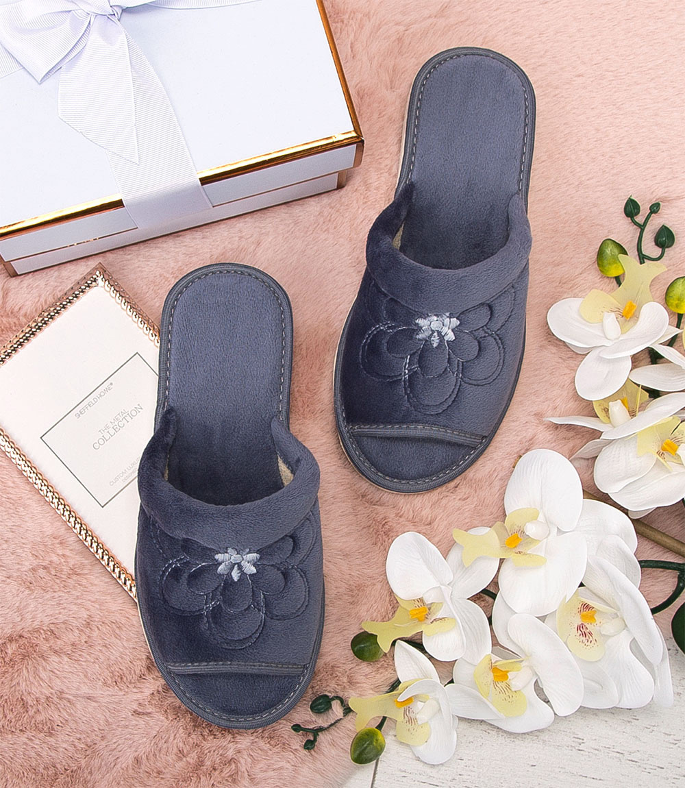 Дамски чехли Natural Style NS-001 сиви