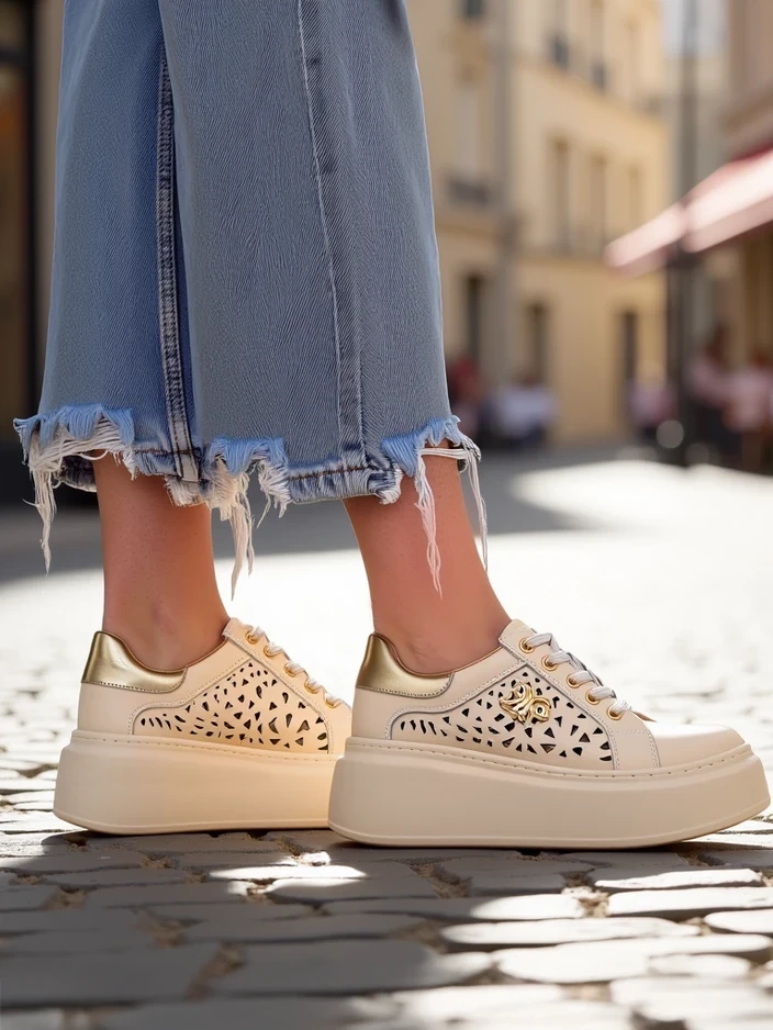 Resti Women's perforated sport sneakers Jovixi