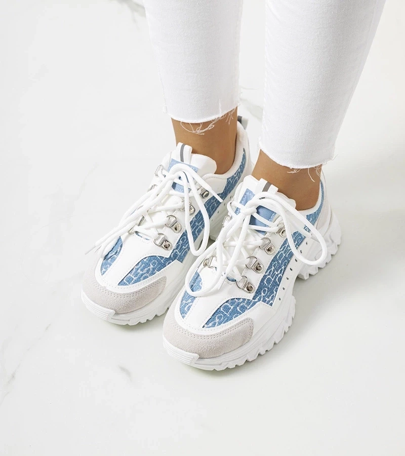 D/CEO White trainers Justar