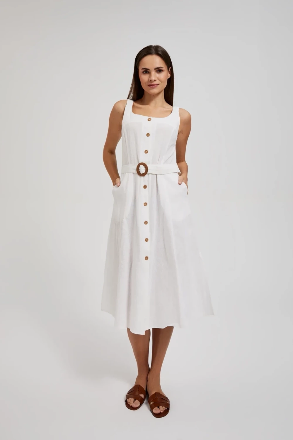 Marisse Women&#039;s Dress L-Su-4366 White