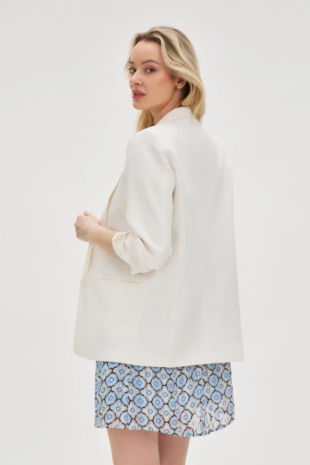 Marisse Women&#039;s Jacket L-Mr-4604 Off White