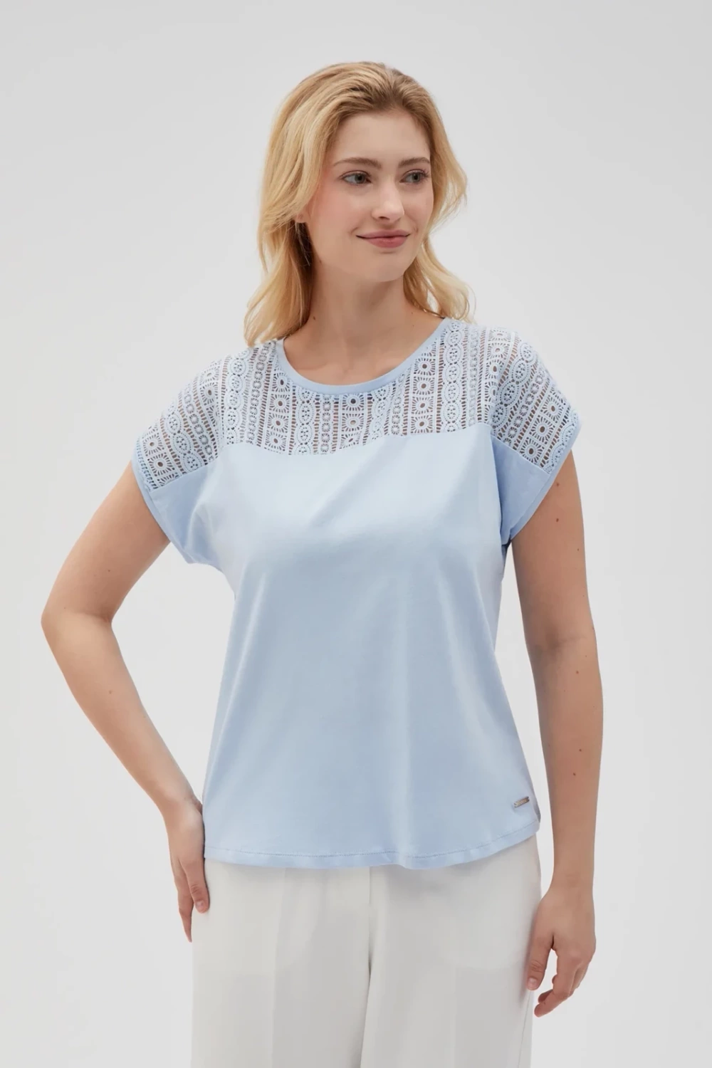 Marisse Women's T-Shirt L-Ts-4641 L.Blue