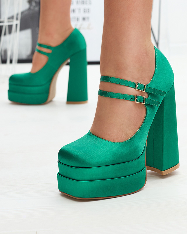 Resti Green women&#039;s high stiletto pumps Elika - Footwear