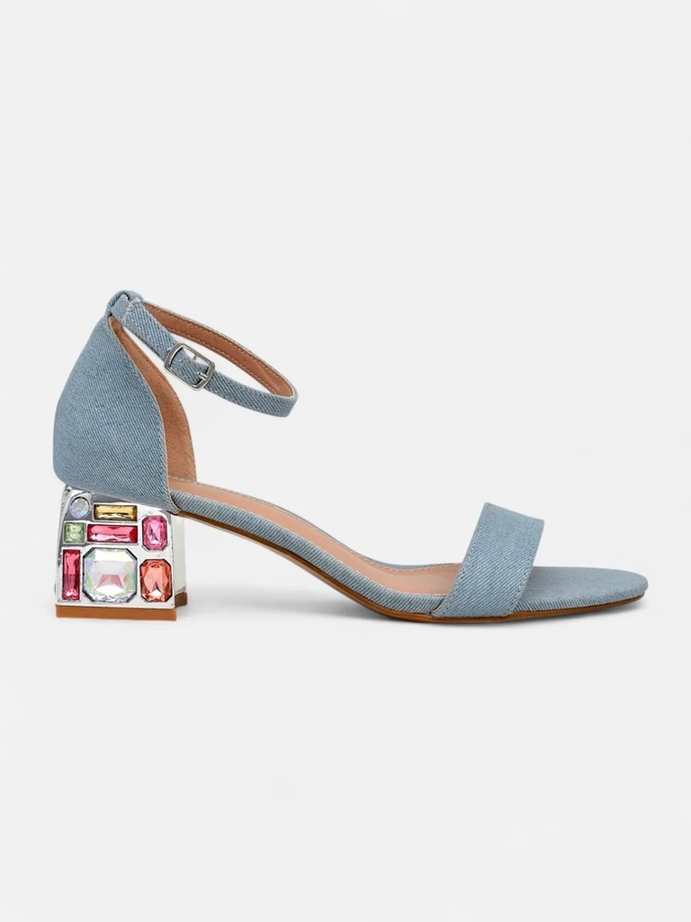 Resti Women's sandals with decorative heels Ballou
