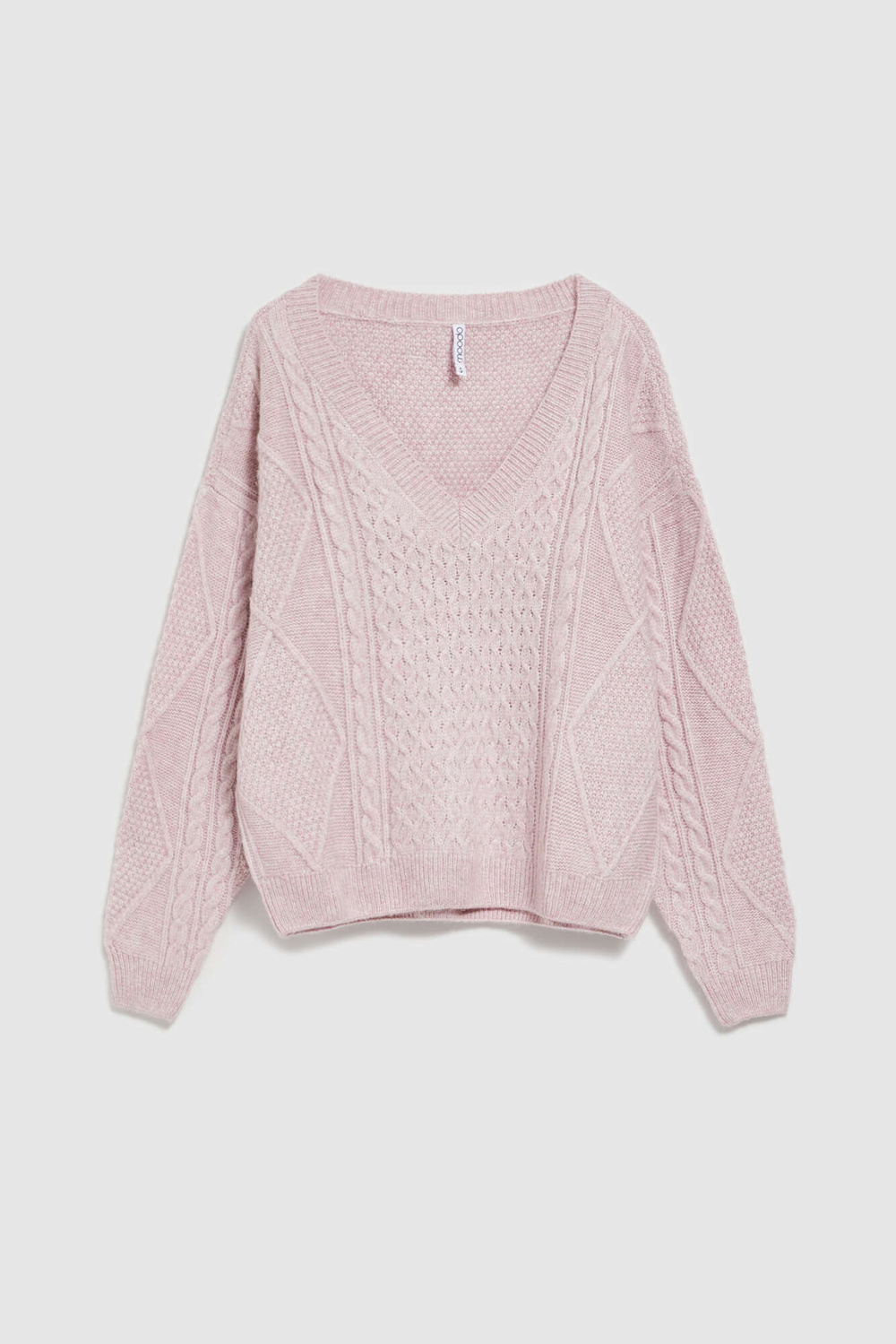 Marisse Pink V-Neck Sweater