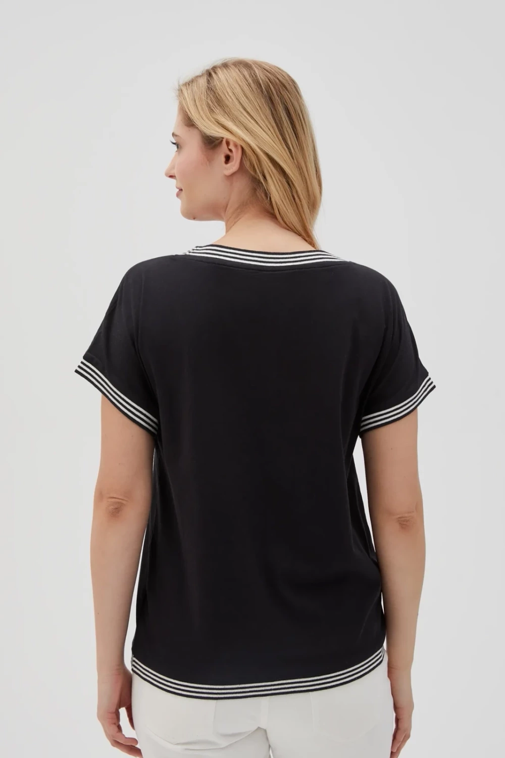 Marisse Women's T-Shirt L-Ts-4637 Black