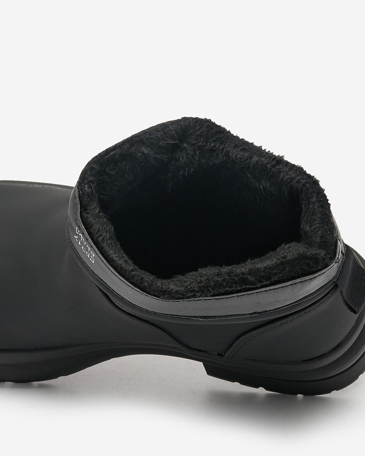 Resti Black matte women&#039;s boots with thicker sole Holeopi