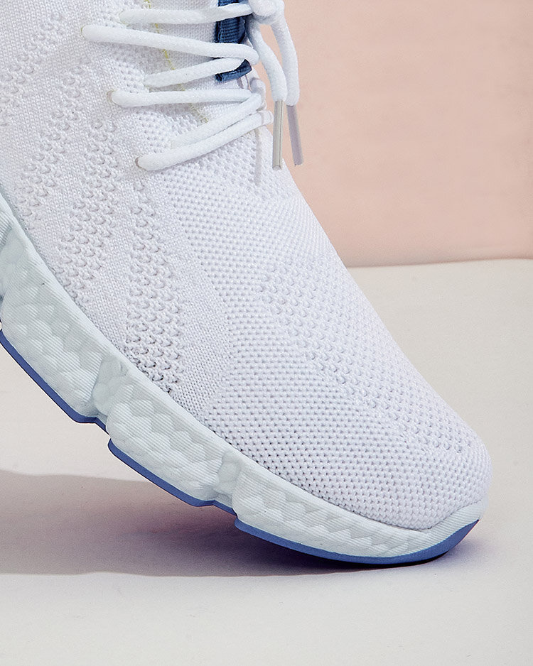 Resti White and blue Baym women&#039;s sports shoes - Footwear