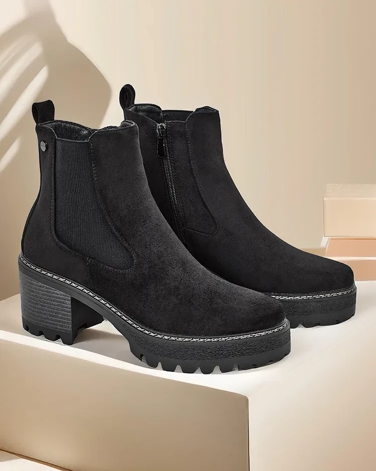 Resti Eco-suede women's ankle boots on a post Segori