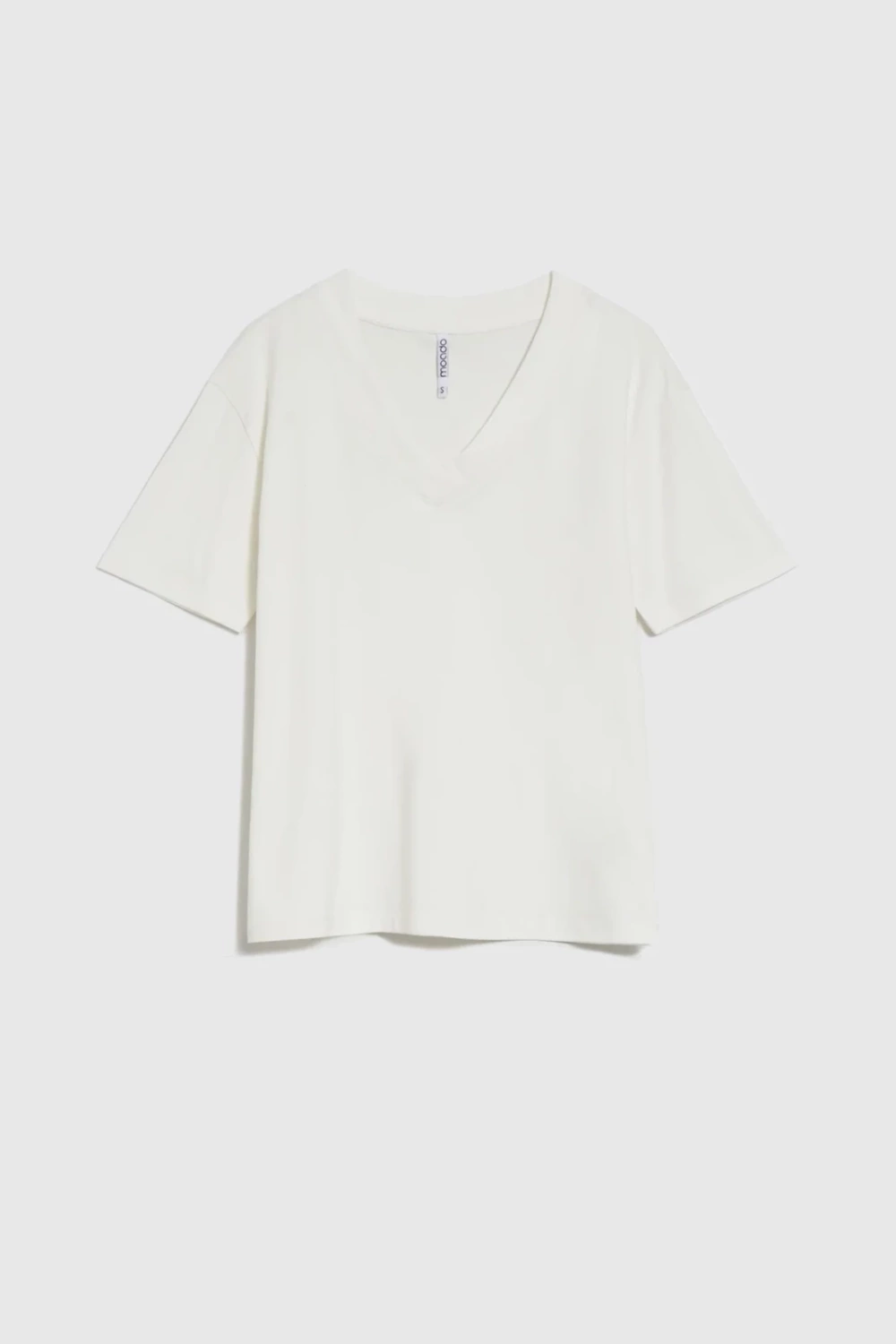 Marisse White V-Neck T-Shirt