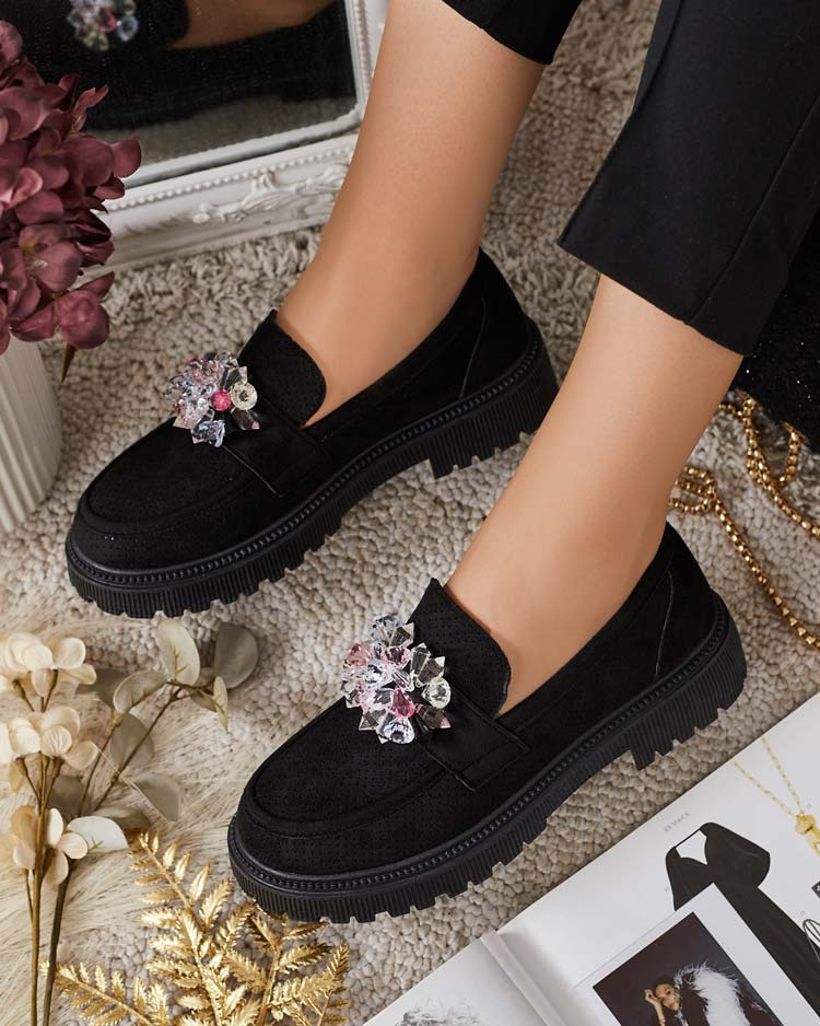 Resti Women&#039;s moccasins with colorful beads Karonia