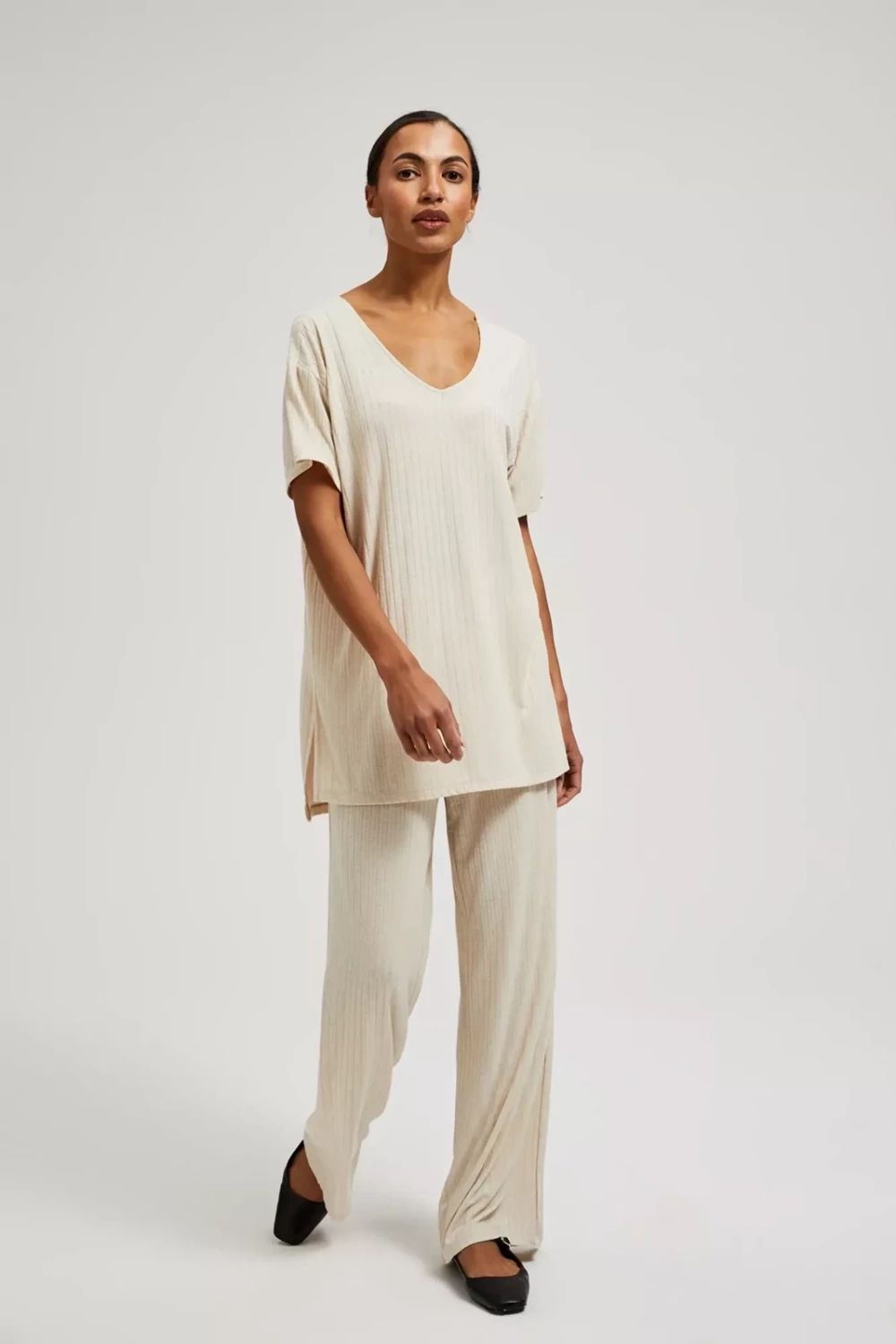 Women's trousers MOODO - beige