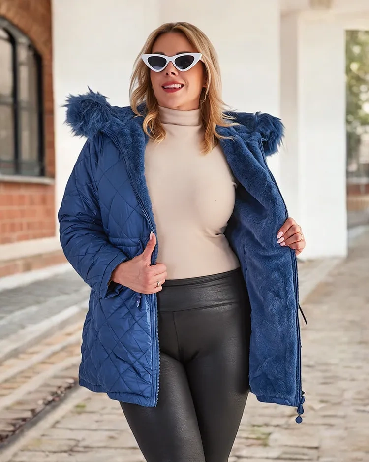 Resti Women's quilted jacket in blue