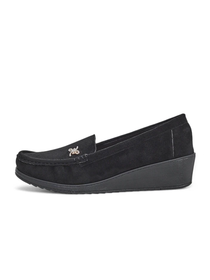 Resti Women&#039;s moccasins on a low wedge Lomman