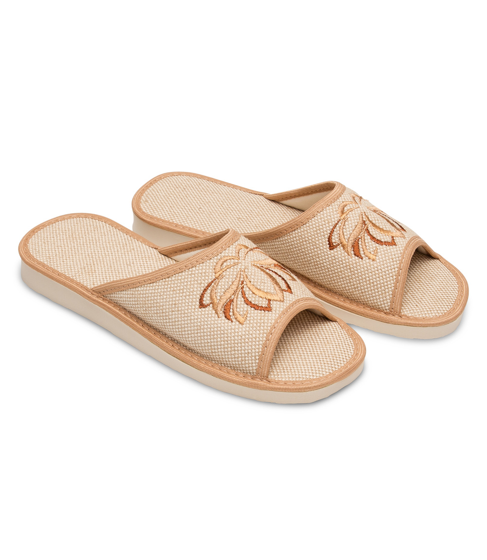 Ženy Papuče Natural Style NS-015 Béžový Lotus