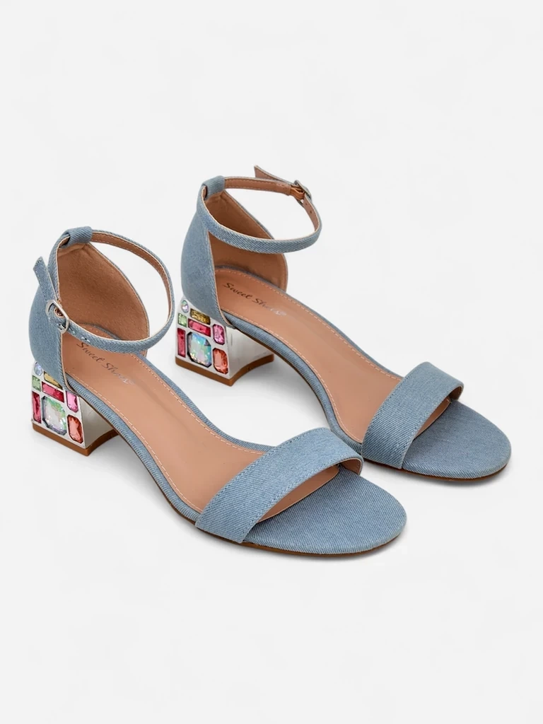 Resti Women's sandals with decorative heels Ballou