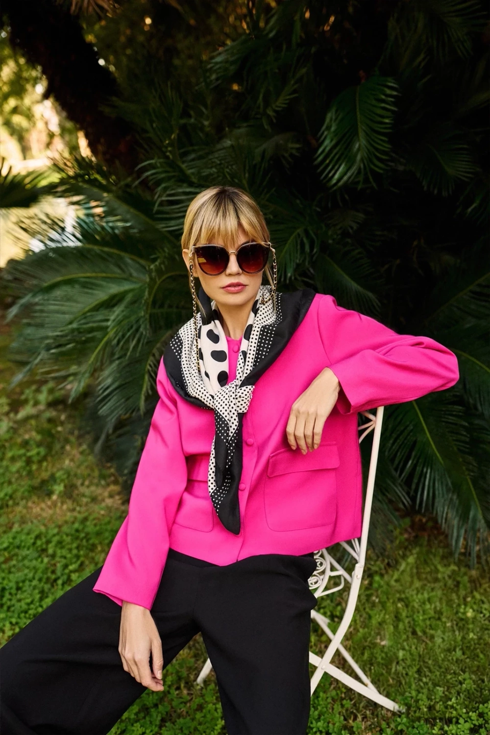 Marisse Women&#039;s Jacket L-Ku-4618 Fuchsia