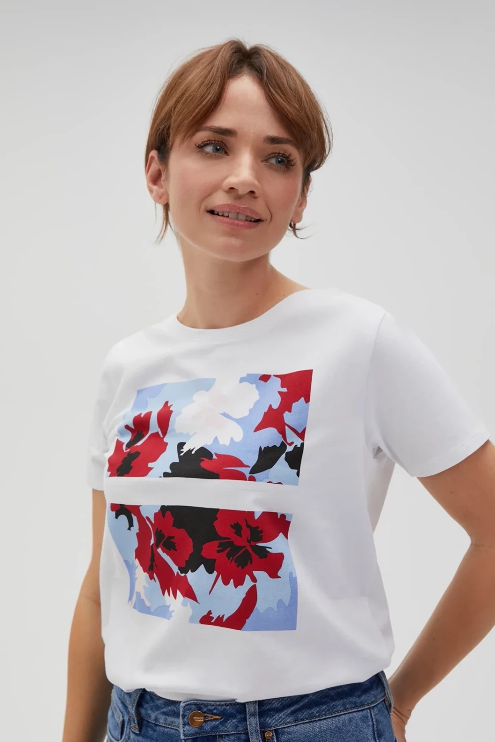 Marisse Women&#039;s T-Shirt L-Ts-4628 White
