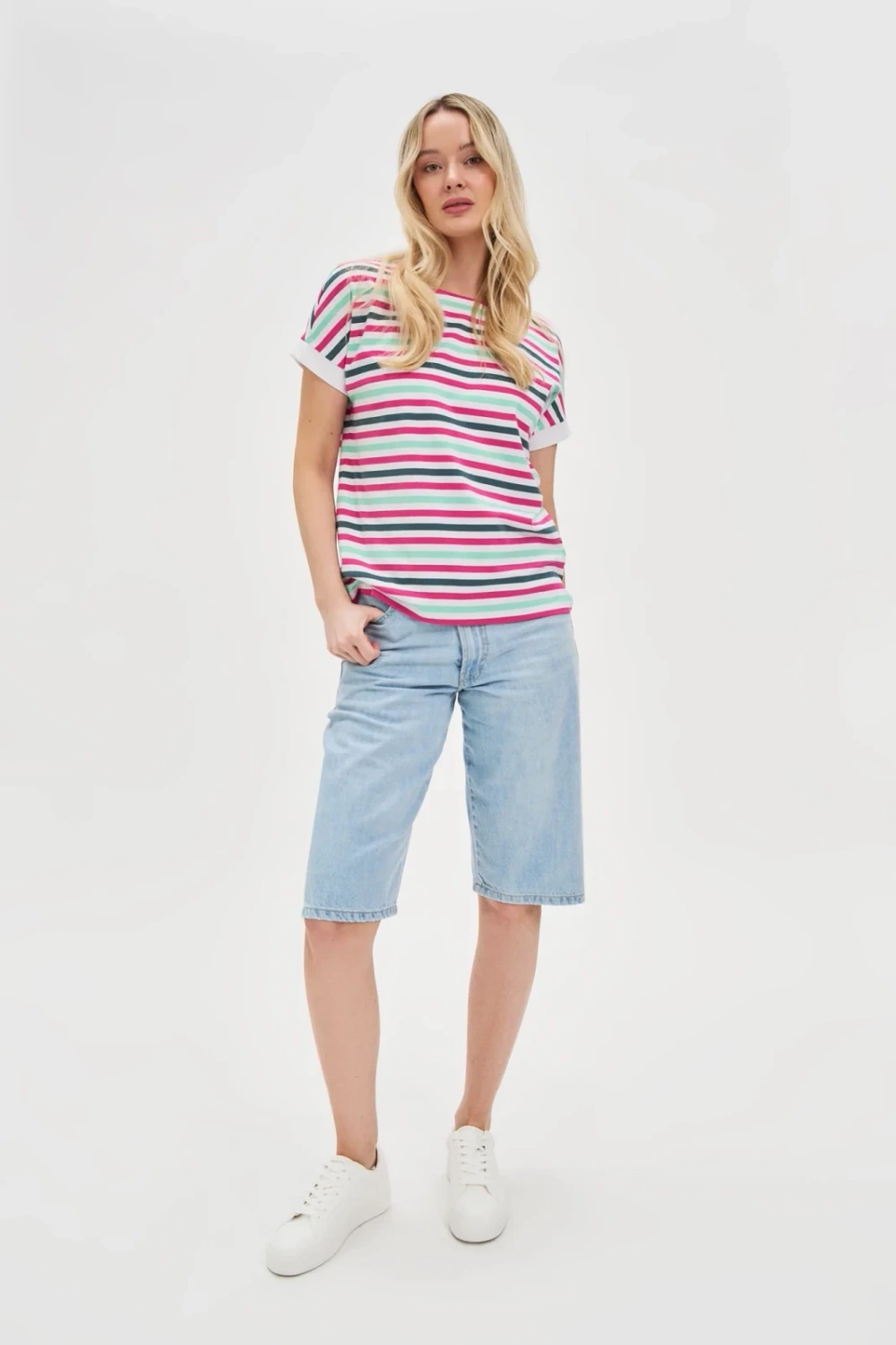 Marisse Women's T-Shirt L-Ts-4642 Fuchsia