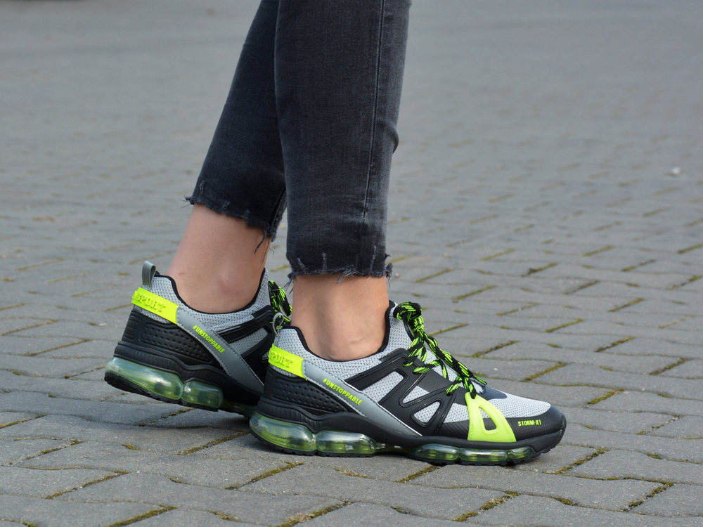 PLEIN SPORT - Dámske tenisky Grey / Lime