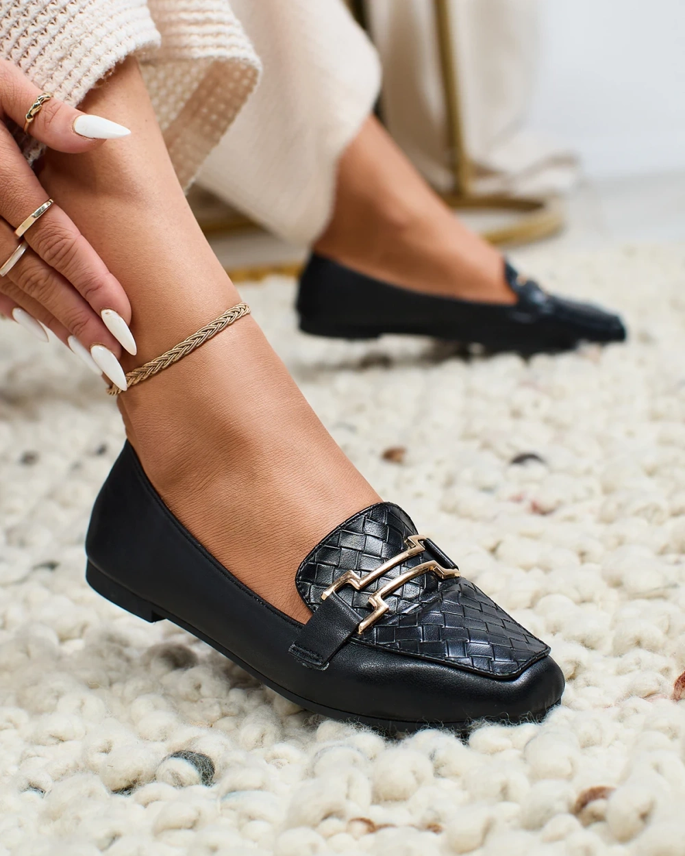Resti Black women&#039;s moccasins Bulerol