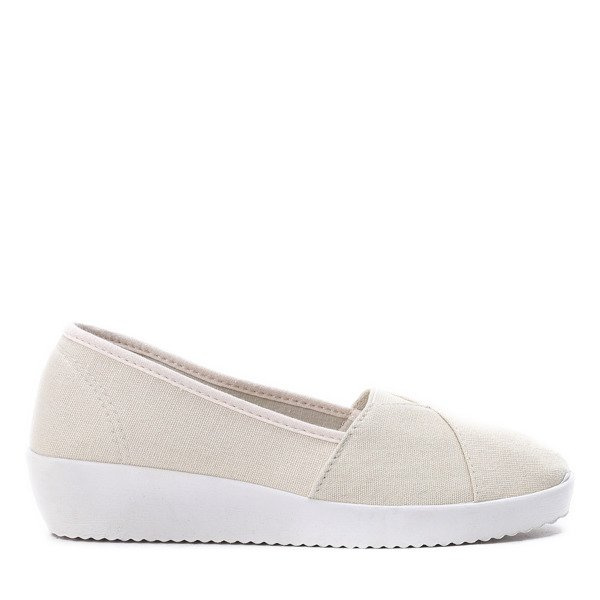 Resti Beige slip on wedges Ceibo - Footwear