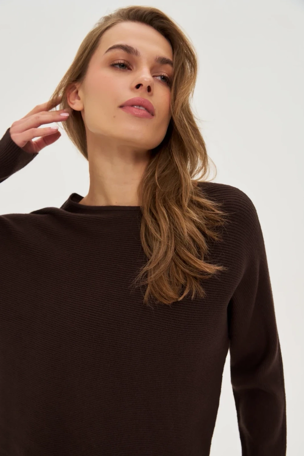 Marisse WOMEN'S SWEATER Z-SW-4801 BROWN