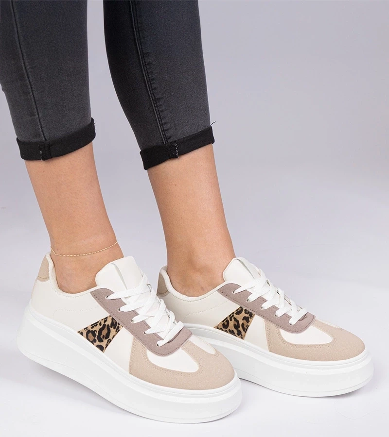 Gemre Adidași maro pe platformă Mishel