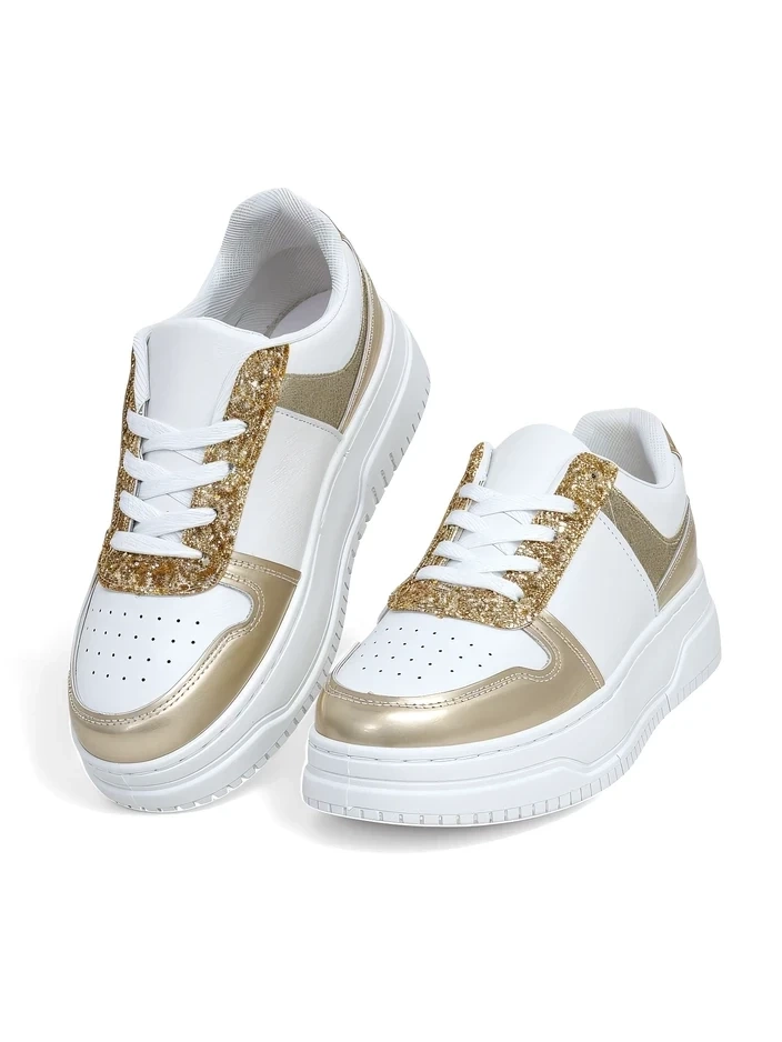 Resti Women's Sneakers with Glitter Qisofi