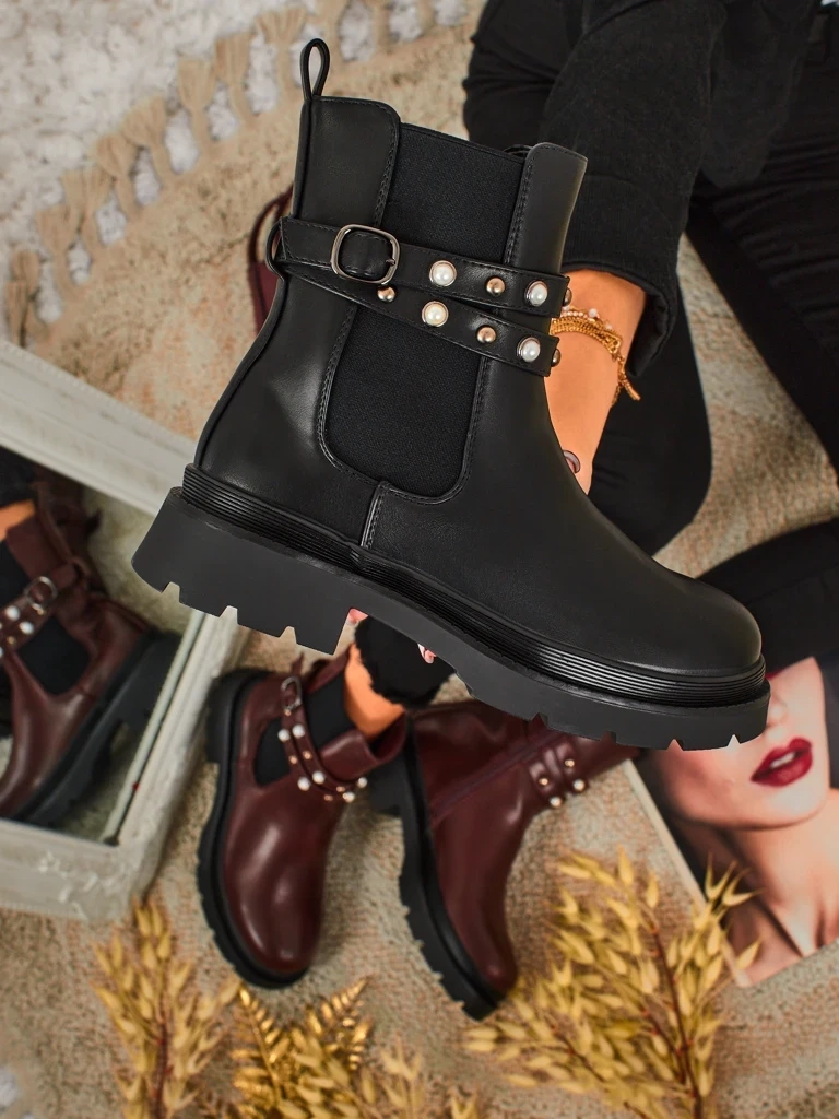 Resti Women's High Eco-Leather Ankle Boots Pearl Mist