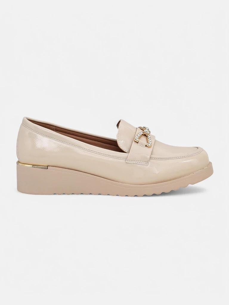 Resti Women's moccasins on a low wedge Leffo