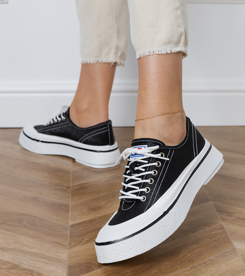 Gemre Adidași negri de damă cu platformă Greta