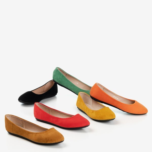 Resti Orange eco-suede women&#039;s ballerinas Marius
