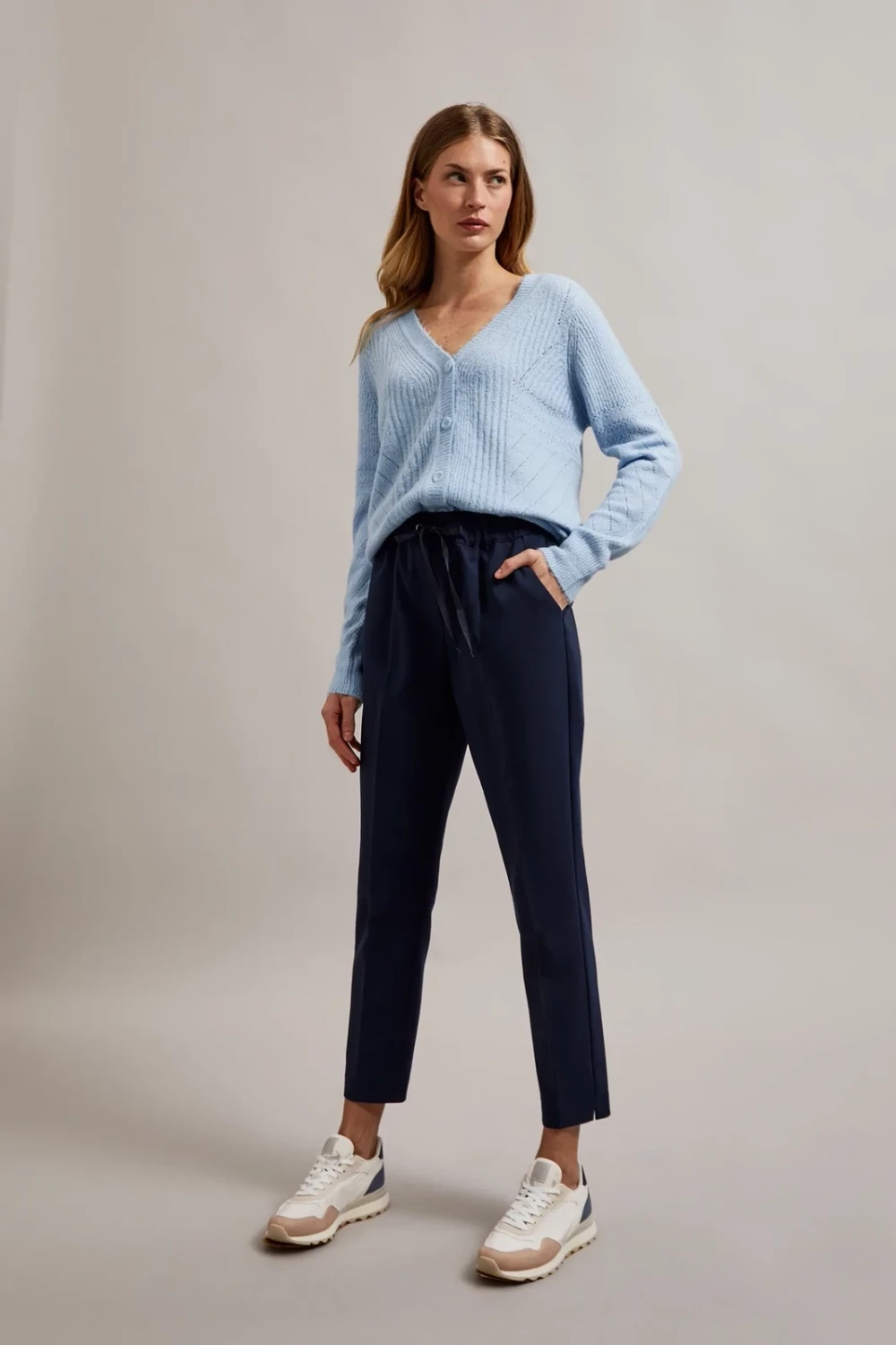 Marisse Women's Trousers Z-Sp-4522 Navy