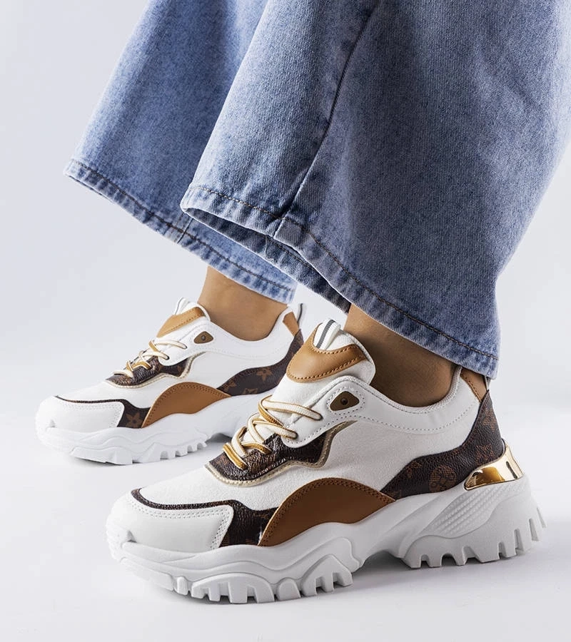 Gemre Adidași albi cu talpă neregulată de Alta