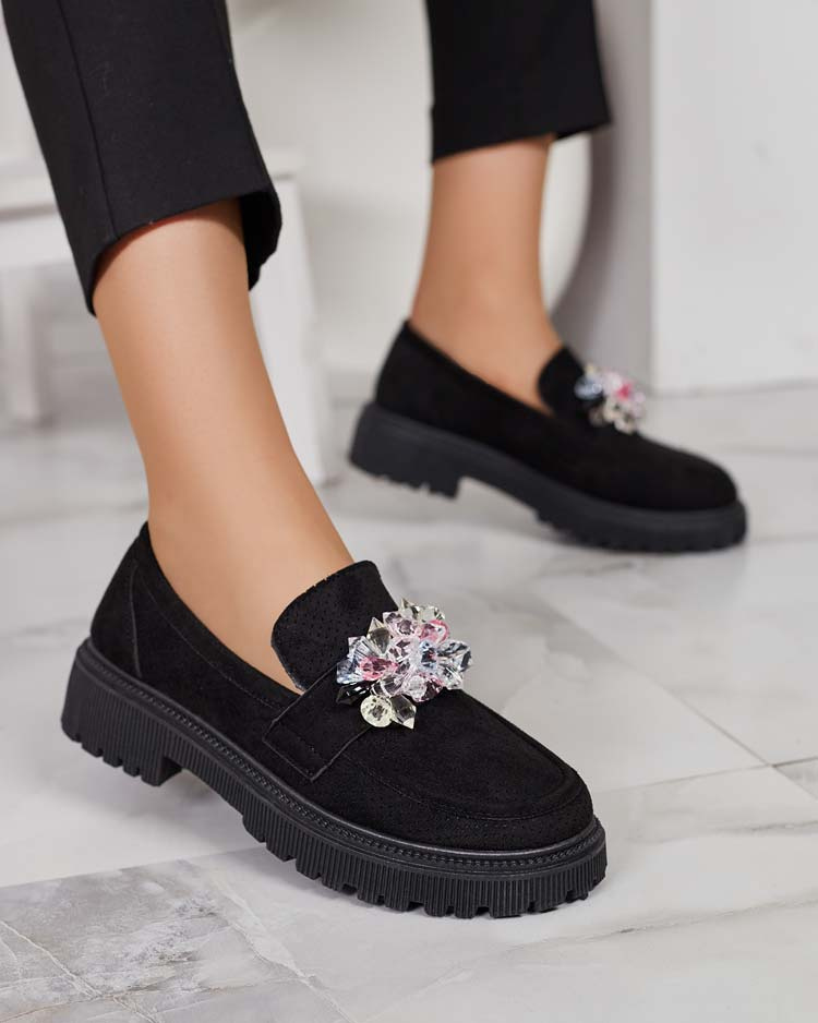 Resti Women&#039;s moccasins with colorful beads Karonia