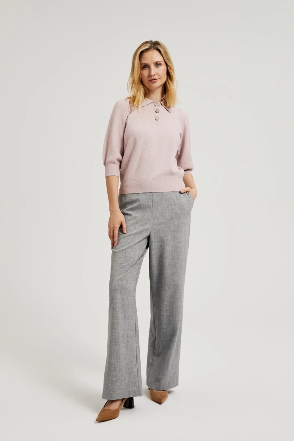 Marisse Women&#039;s Sweater Z-Sw-4527 Pink Mel