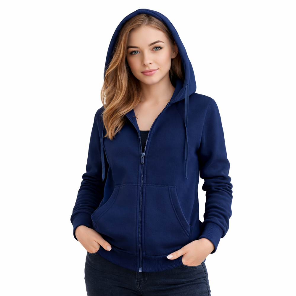 Dámska mikina J.STYLE na zips s kapucňou
