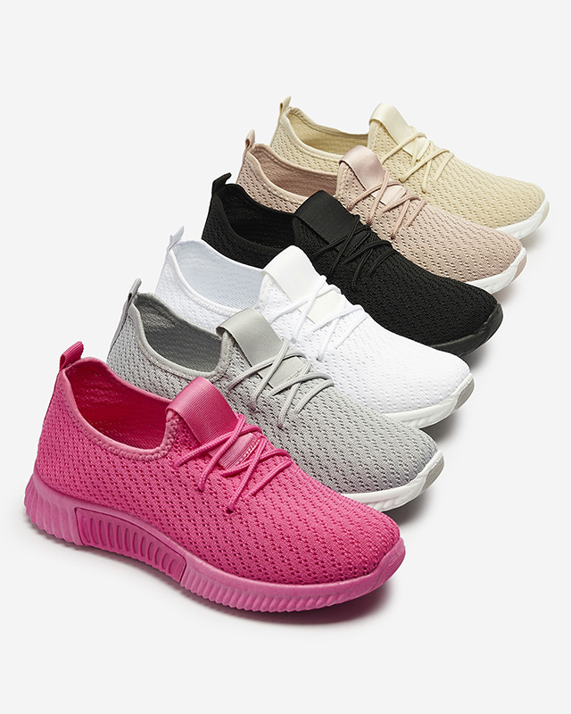 Resti Grey women's fabric sports shoes Vobbu- Footwear