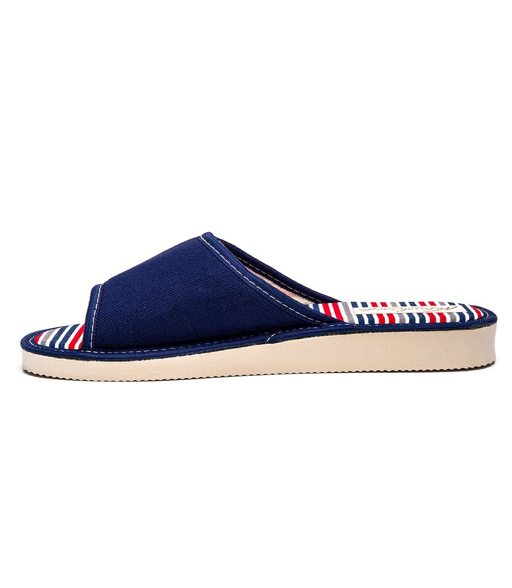 Dámske papuče Natural Style NS-095 Navy Stripes