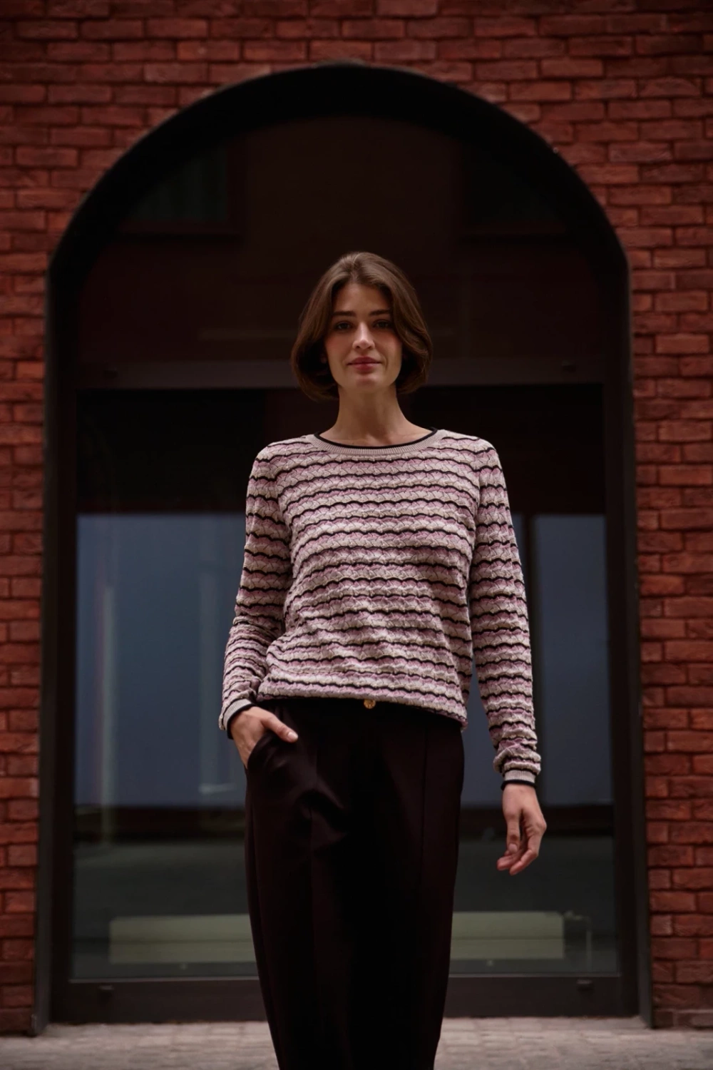 Marisse WOMEN'S PANTS Z-SP-4800 BROWN