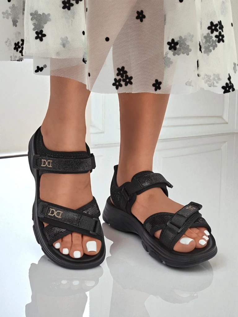 Resti Women’s sandals with sequins ShineStep