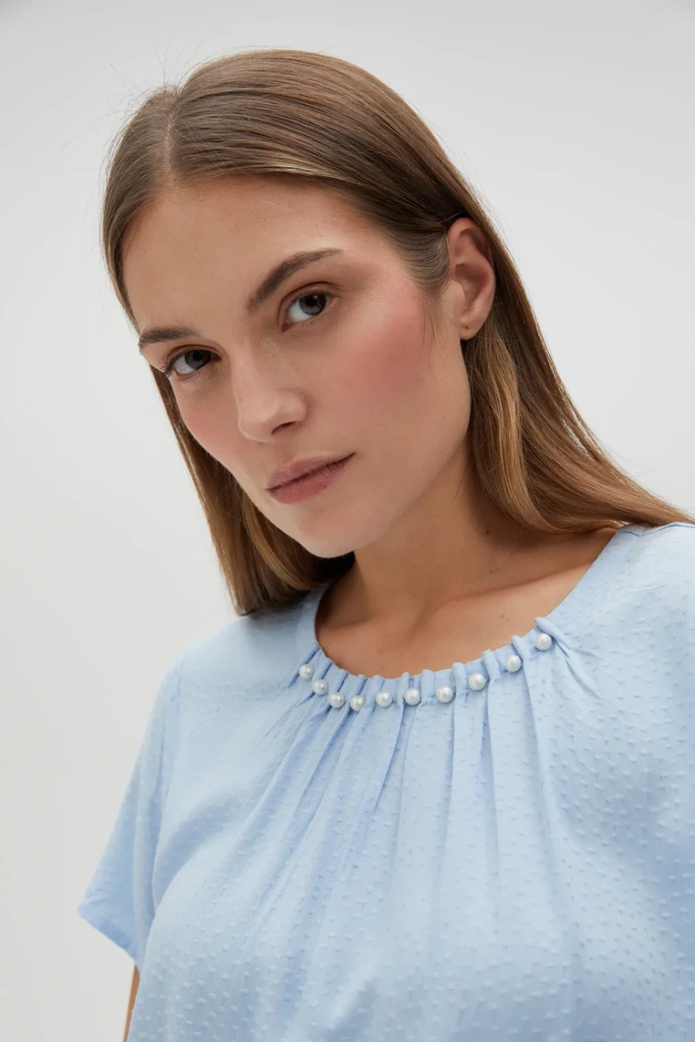 Marisse Women&#039;s Shirt L-Ko-4616 L.Blue